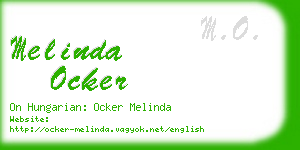 melinda ocker business card